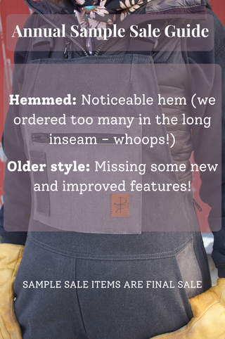 Annual Sample Sale - Older Style/Hemmed