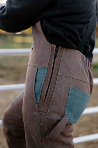 Comfortable Women's Insulated Overalls With Zippers