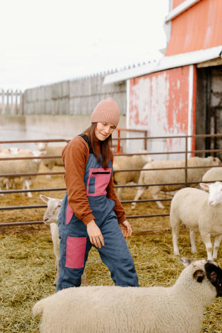 Prairie Blooms Unlined Canvas Overall