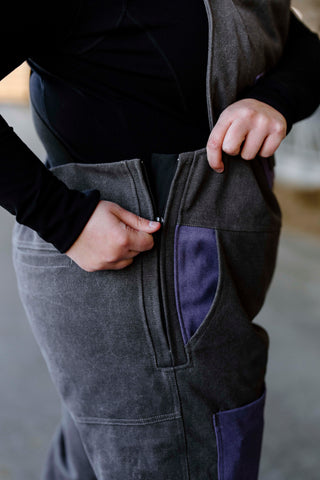 Women's Insulated Overalls Side Zipper