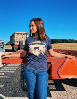 "Coffee, Cows, and the Sunrise" Graphic T-Shirt